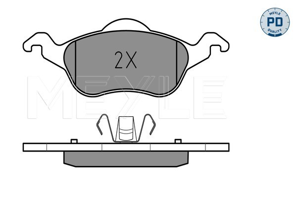 Brake Pad Set, disc brake (Front axle)  Art. 0252315419PD