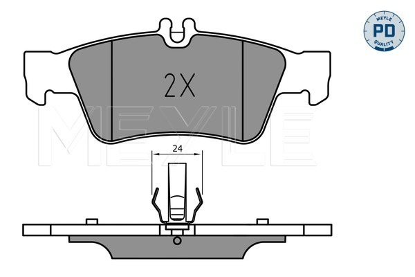 Brake Pad Set, disc brake (Front axle)  Art. 0252333516PD