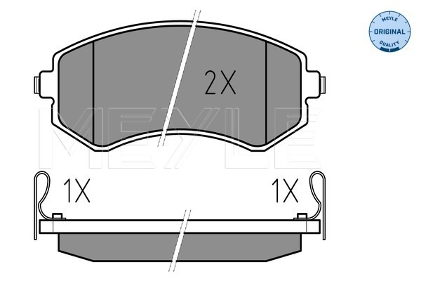 Brake Pad Set, disc brake (Rear axle)  Art. 0252350216W