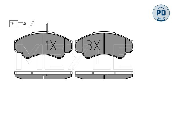 Brake Pad Set, disc brake (Front axle)  Art. 0252391919PD