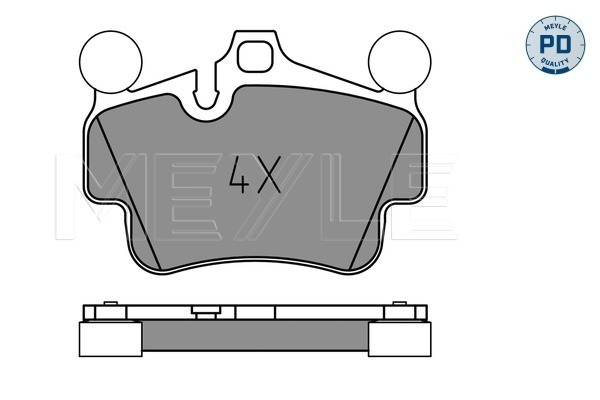 Brake Pad Set, disc brake (Front axle)  Art. 0252404917PD