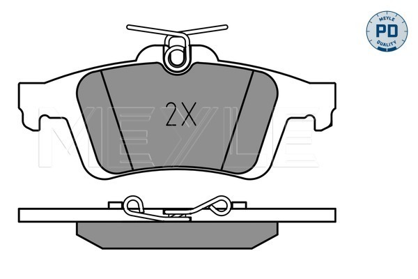 Brake Pad Set, disc brake (Rear axle)  Art. 0252413717PD