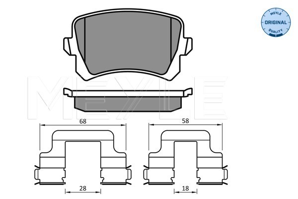 Brake Pad Set, disc brake (Rear axle)  Art. 0252448317