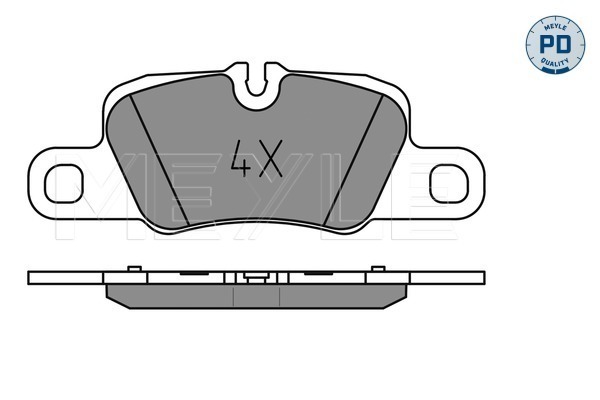 Brake Pad Set, disc brake (Rear axle)  Art. 0252455416PD