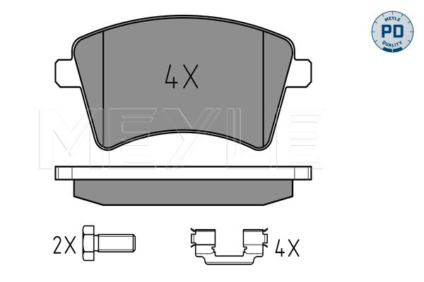 Brake Pad Set, disc brake (Front axle)  Art. 0252469318PD