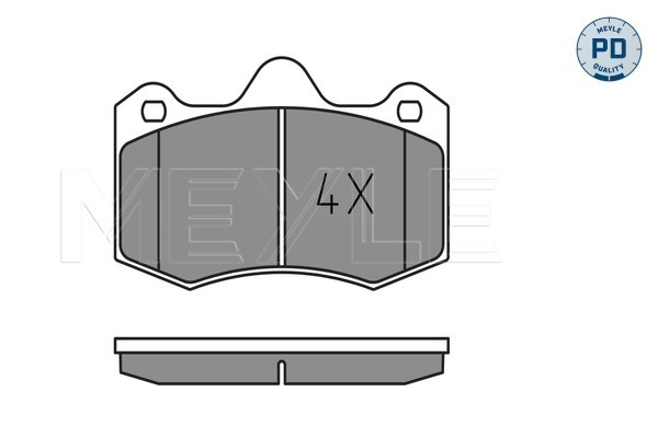 Brake Pad Set, disc brake (Front axle)  Art. 0252497417PD