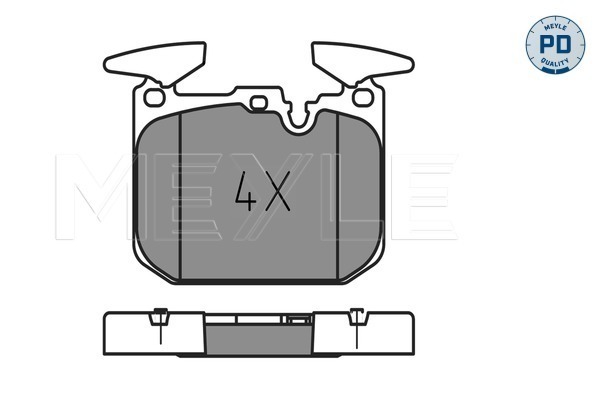 Brake Pad Set, disc brake (Front axle)  Art. 0252502818PD