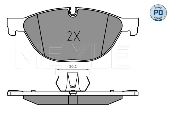 Brake Pad Set, disc brake (Front axle)  Art. 0252504519PD