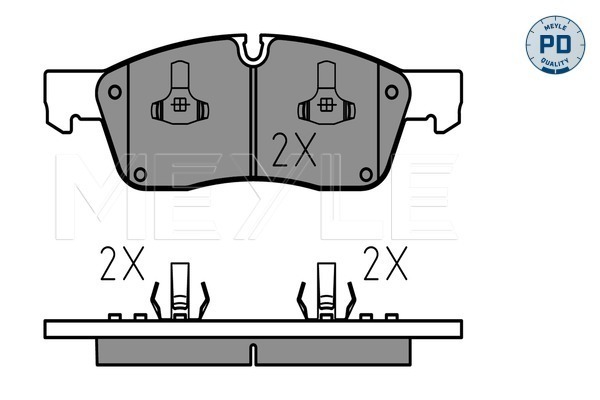 Brake Pad Set, disc brake (Front axle)  Art. 0252519021PD