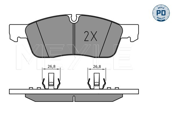 Brake Pad Set, disc brake (Front axle)  Art. 0252519219PD