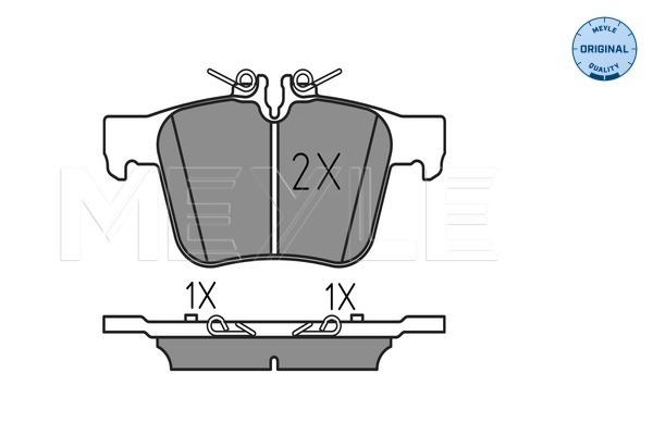 Brake Pad Set, disc brake (Rear axle)  Art. 0252535416