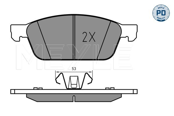 Brake Pad Set, disc brake (Front axle)  Art. 0252555518PD