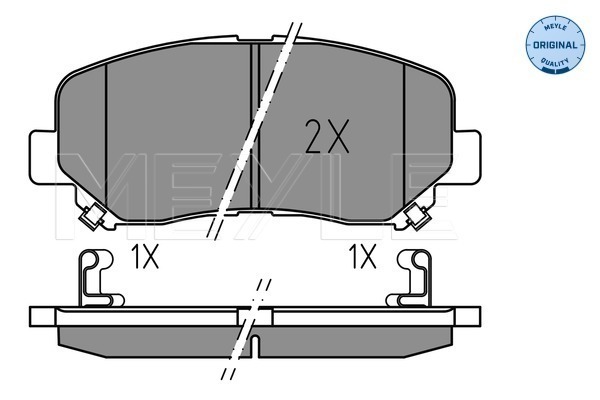 Brake Pad Set, disc brake (Front axle)  Art. 0252556416