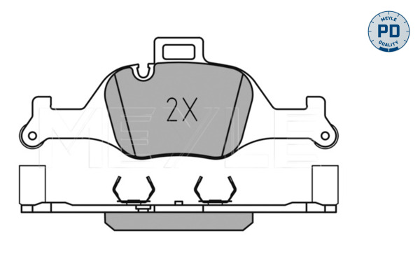 Brake Pad Set, disc brake (Front axle)  Art. 0252590018PD