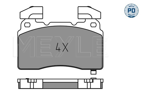 Brake Pad Set, disc brake (Rear axle)  Art. 0252591516PD