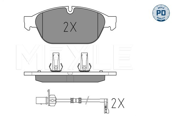 Brake Pad Set, disc brake (Front axle)  Art. 0252615820PD