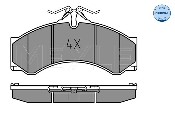 Brake Pad Set, disc brake (Front axle)  Art. 0252907620