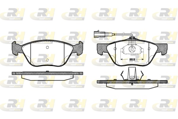 Brake Pad Set, disc brake (Front axle)  Art. 258932