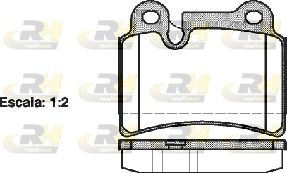 Brake Pad Set, disc brake (Rear axle)  Art. 2124000