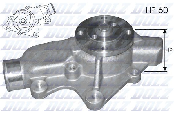 Water Pump, engine cooling  Art. J202