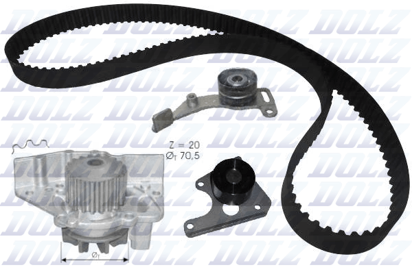 Water Pump & Timing Belt Kit  Art. KD023