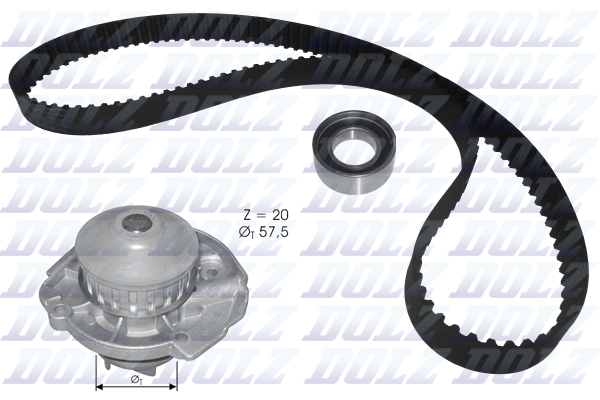 Water Pump & Timing Belt Kit  Art. KD129