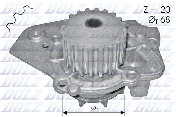 Water Pump, engine cooling  Art. N206