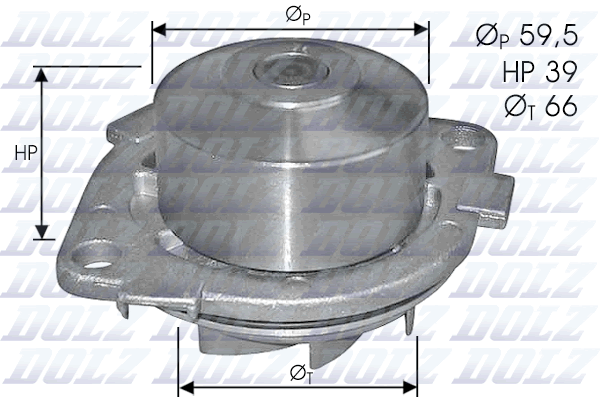 Water Pump, engine cooling  Art. S211