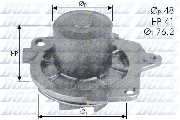 Water Pump, engine cooling  Art. S314