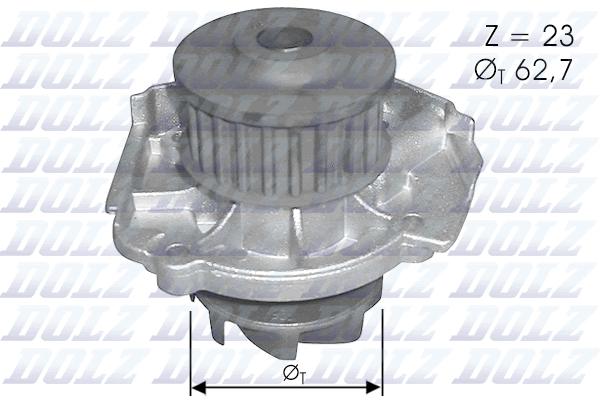 Water Pump, engine cooling  Art. S319