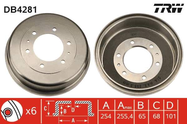 Brake Drum (Rear axle)  Art. DB4281