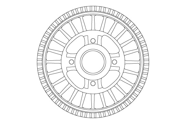 Brake Drum (Rear axle)  Art. DB4557MR