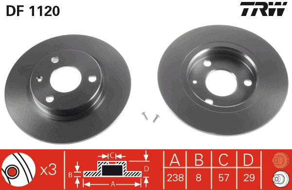 Brake Disc (Front axle)  Art. DF1120