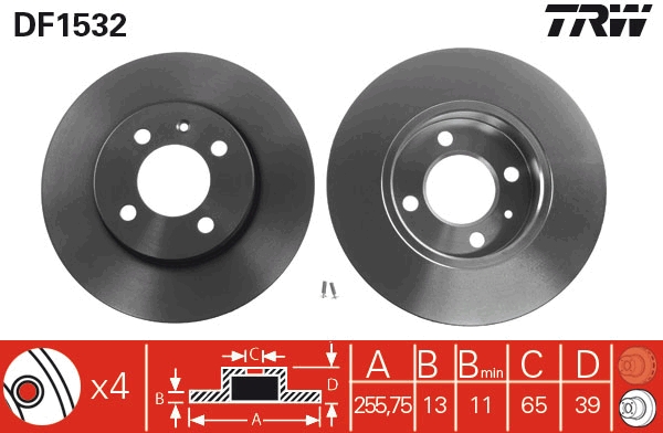 Brake Disc (Front axle)  Art. DF1532