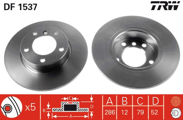 Brake Disc (Front axle)  Art. DF1537