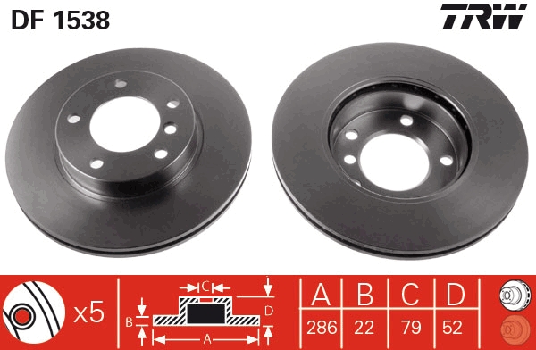 Brake Disc (Front axle)  Art. DF1538