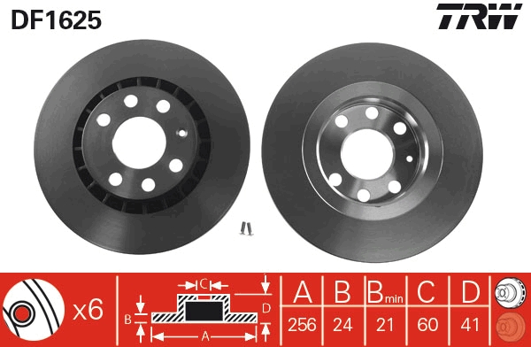 Brake Disc (Front axle)  Art. DF1625