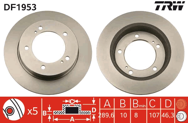 Brake Disc (Front axle)  Art. DF1953