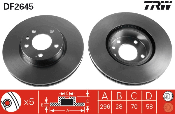 Brake Disc (Front axle)  Art. DF2645