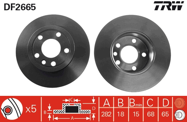 Brake Disc (Front axle)  Art. DF2665