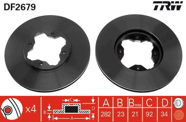 Brake Disc (Front axle)  Art. DF2679