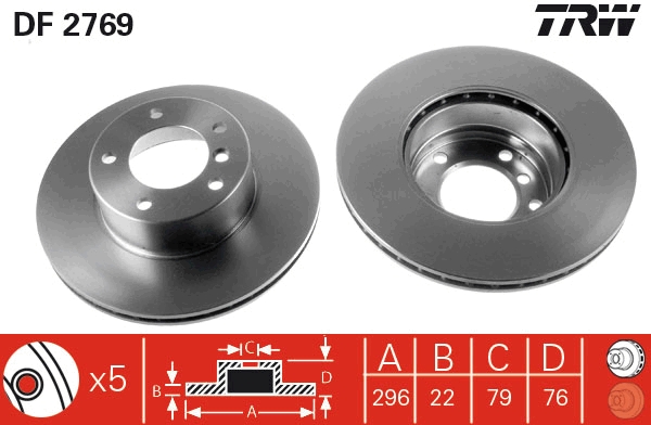 Brake Disc (Front axle)  Art. DF2769