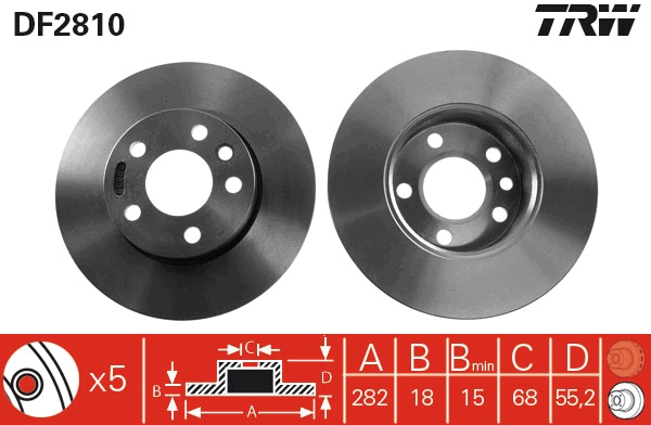 Brake Disc (Front axle)  Art. DF2810