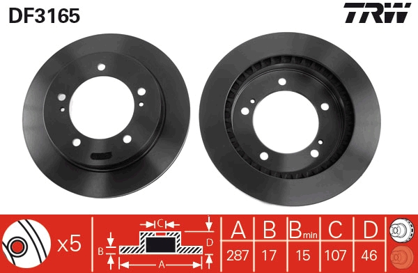 Brake Disc (Front axle)  Art. DF3165