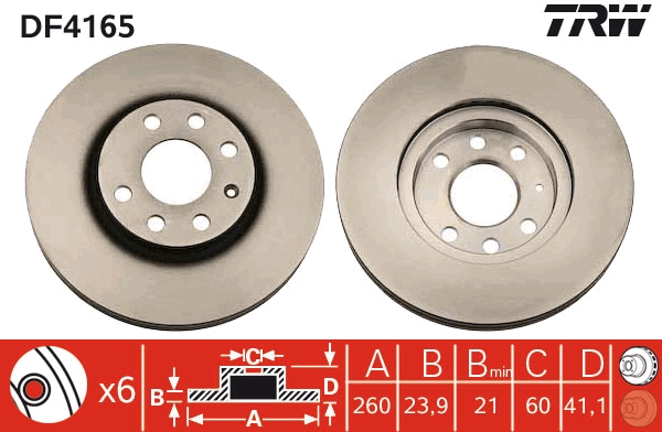 Brake Disc (Front axle)  Art. DF4165