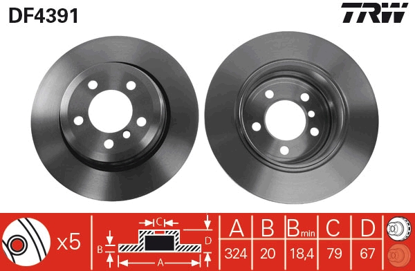 Brake Disc (Rear axle)  Art. DF4391