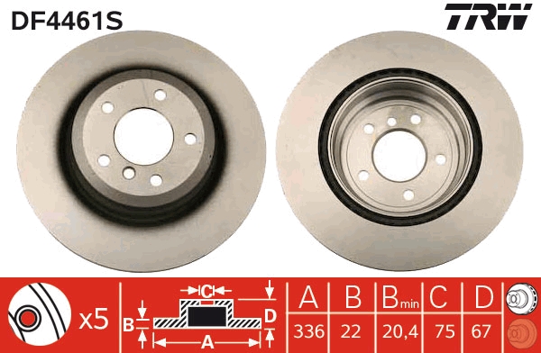 Brake Disc (Rear axle)  Art. DF4461S