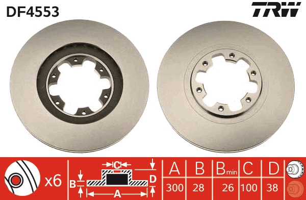 Brake Disc (Front axle)  Art. DF4553