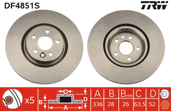 Brake Disc (Front axle)  Art. DF4851S