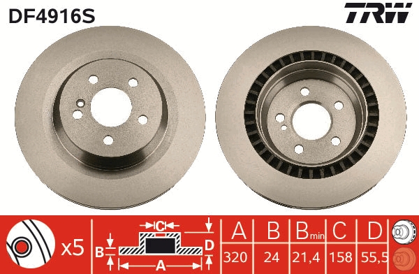 Brake Disc (Rear axle)  Art. DF4916S